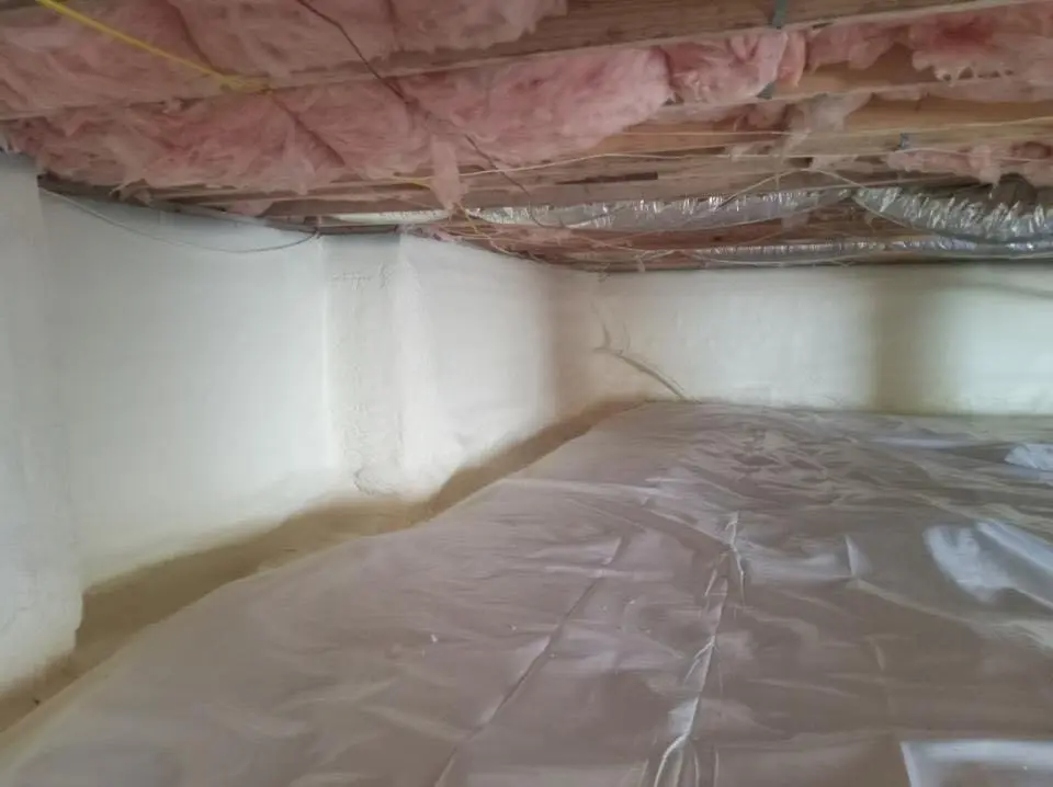 Crawl space encapsulation with closed-cell spray foam for Metal Roof Coating in Santa Clara